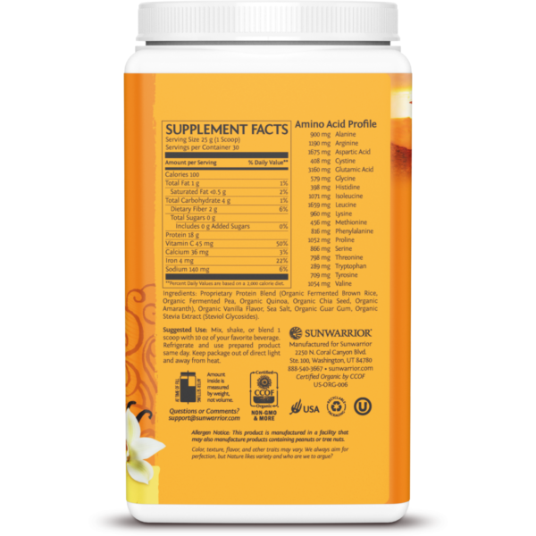 Protein Classic Plus 30 servings by Sunwarrior - Image 2