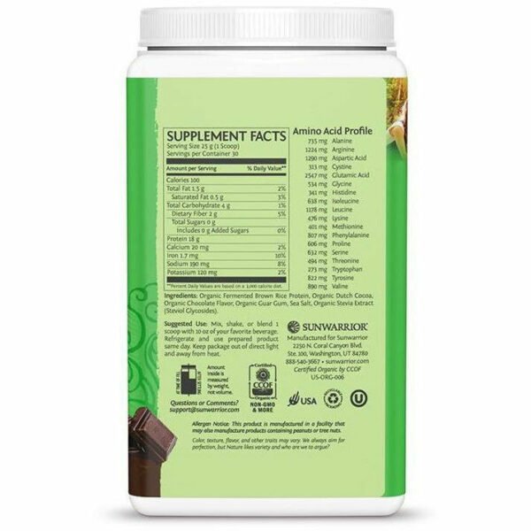 Protein Classic 30 Servings by Sunwarrior - Image 4