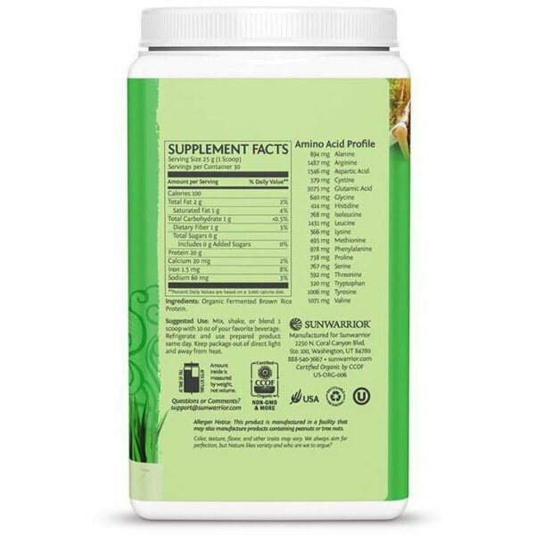 Protein Classic 30 Servings by Sunwarrior - Image 6