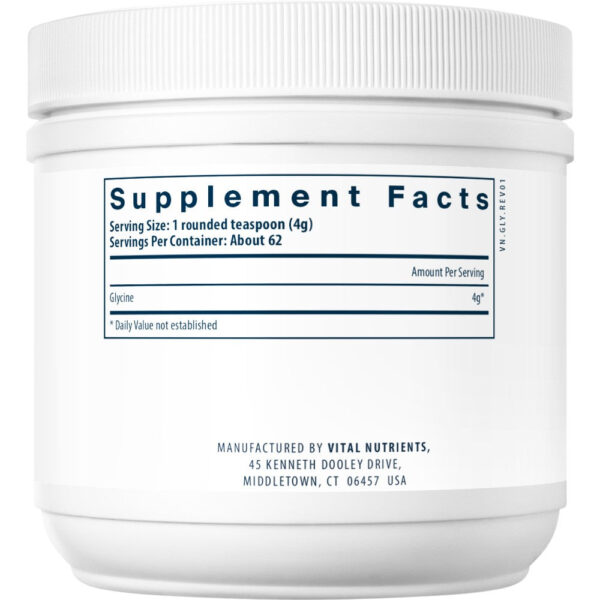 Glycine Powder 250 gms by Vital Nutrients - Image 2
