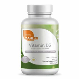 Vitamin D3 1000 IU 120 softgels by Zahler