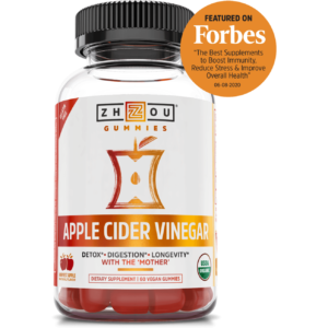 Apple Cider Vinegar 60 vegan gummies By ZHOU Nutrition