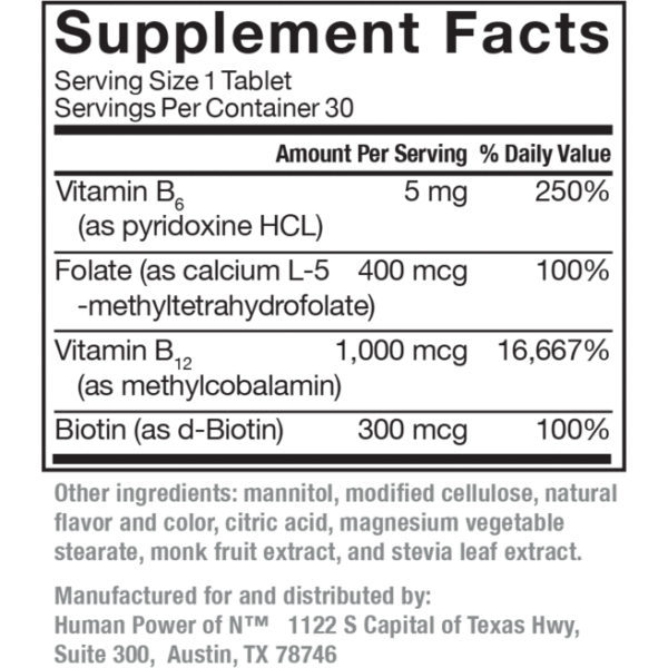 Active B-Complex 30 Tabs by HumanN - Image 5