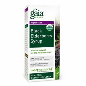 Black Elderberry Syrup 3 oz by Gaia Herbs
