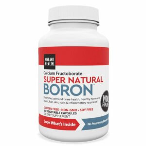Super Natural Boron 60 veg caps by Vibrant Health