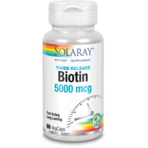 Timed Release Biotin 5000 mcg 60 vcaps by Solaray