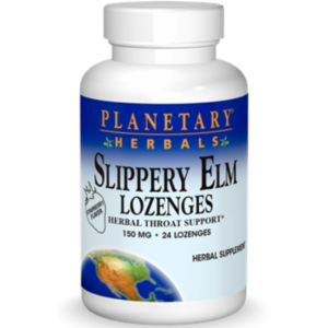 Slippery Elm Lozenges: Strawberry 24 loz by Planetary Herbals