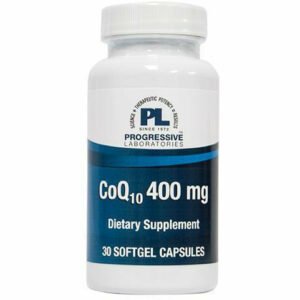 CoQ10 w/Rice Bran Oil 400 mg 30 gels by Progressive Labs