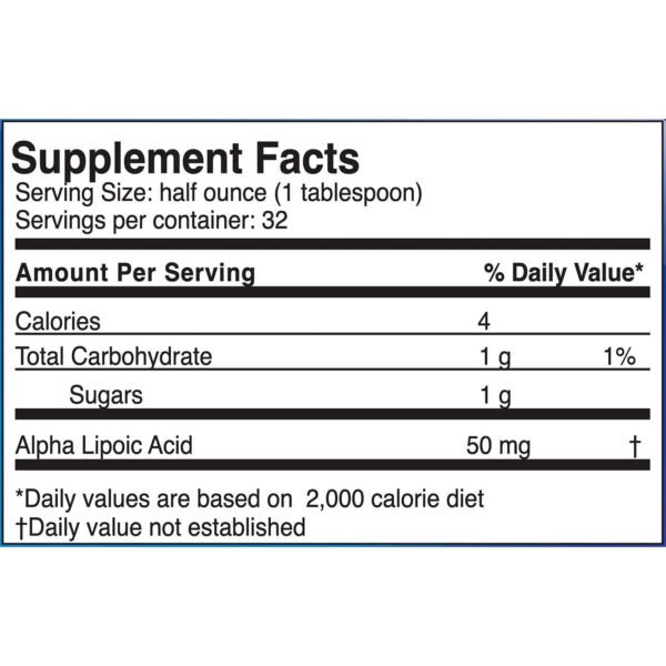 Alpha Lipoic Acid 16 oz by Dr.'s Advantage - Image 2