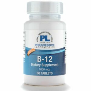 B-12 Lingual 1000 mcg 60 tabs by Progressive Labs