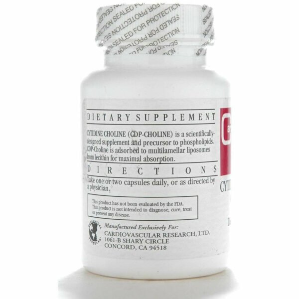 Cytidine Choline 250 mg 60 caps by Ecological Formulas - Image 3