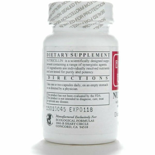Nutricillin 50 caps by Ecological Formulas - Image 3