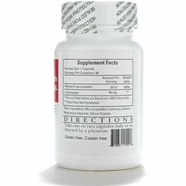 Carnosine 50 mg 60 caps by Ecological Formulas - Image 2
