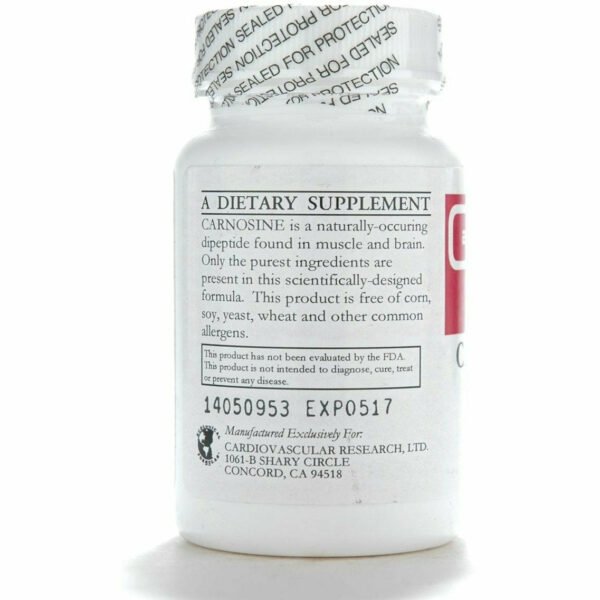 Carnosine 50 mg 60 caps by Ecological Formulas - Image 3