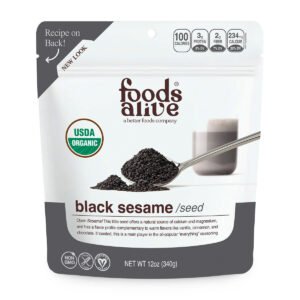 Organic Black Sesame Seeds 12 oz by Foods Alive