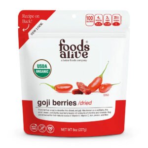 Goji Berries 8 oz by Foods Alive
