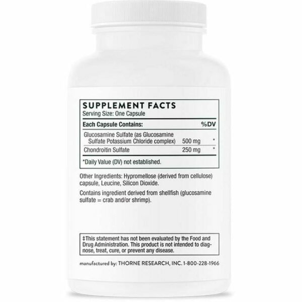 Glucosamine & Chondroitin 90 Capsules by Thorne Research - Image 2