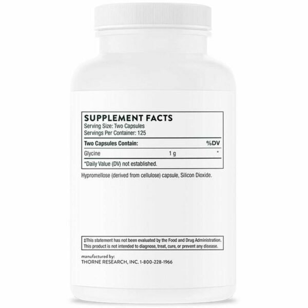 Glycine 500 mg 250 caps by Thorne Research - Image 2
