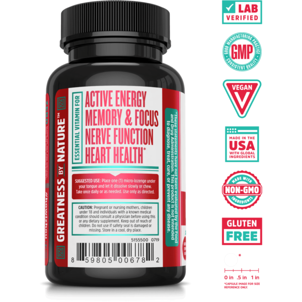 Methyl B12 5000 Cherry 60 loz By ZHOU Nutrition - Image 3