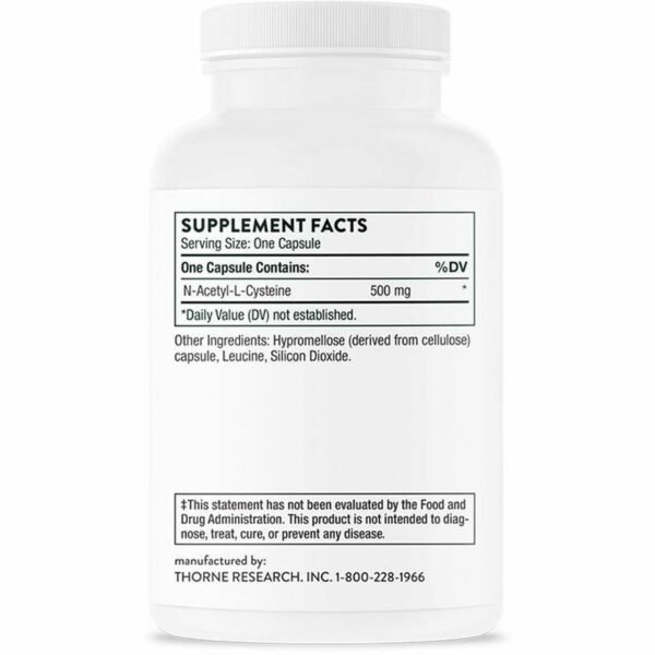 NAC 500 mg 90 caps by Thorne Research - Image 2