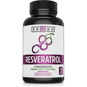 Resveratrol 1000 mg 60 vegcaps By ZHOU Nutrition