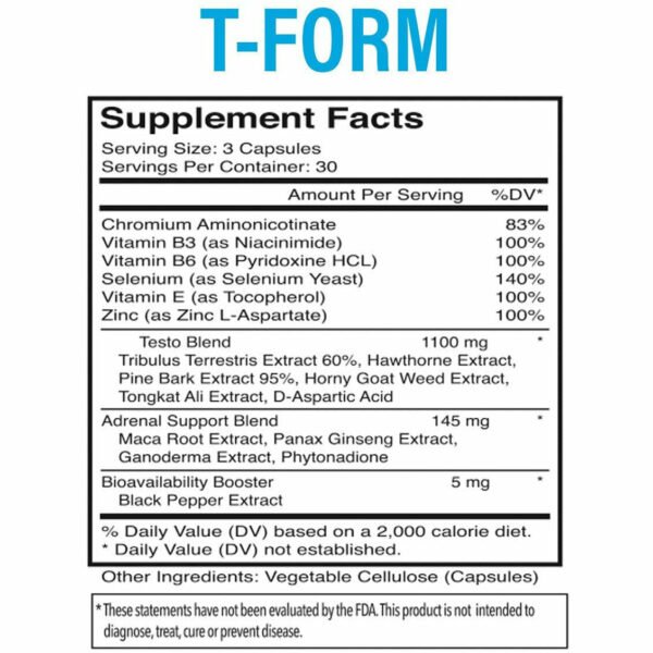 T-Form 90 caps by Fenix Nutrition - Image 2