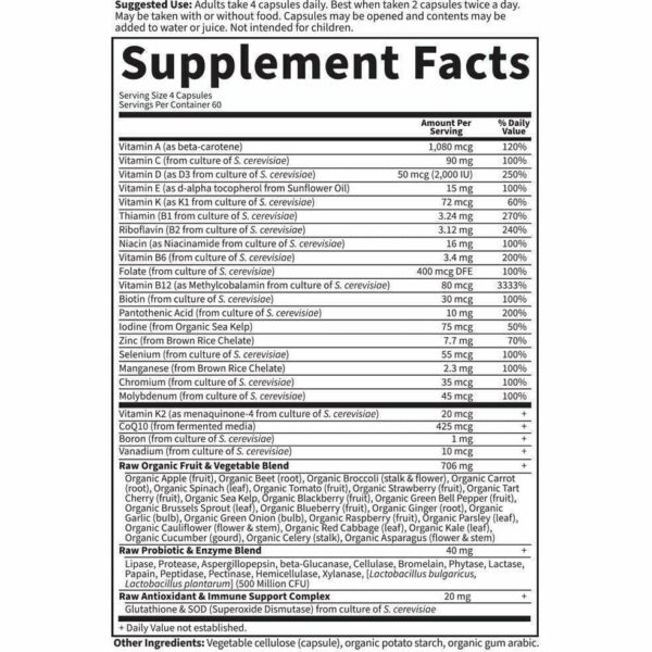 Vitamin Code 50 & Wiser Women 240 vcaps by Garden of Life - Image 2
