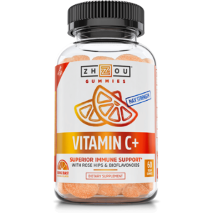 Vitamin C+ Gummies 60 ct By ZHOU Nutrition